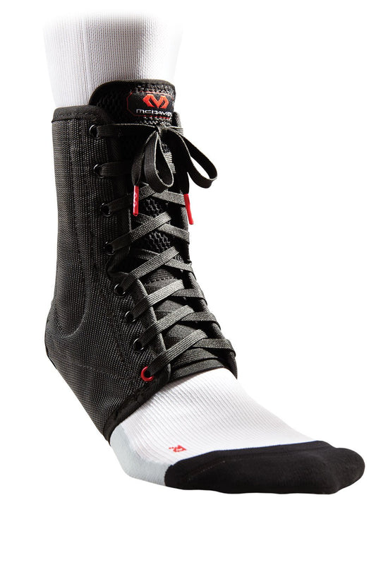 McDavid 199 Lightweight Laced Ankle Brace, Black, X-Small