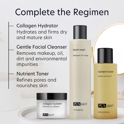 PCA SKIN Hydrating Collagen Cream for Face, Collagen Hydrator Night Cream, Hydrates and Firms Dry Mature Skin, Made with Shea Butter, Olive Fruit Oil, and Sweet Almond Fruit Extract