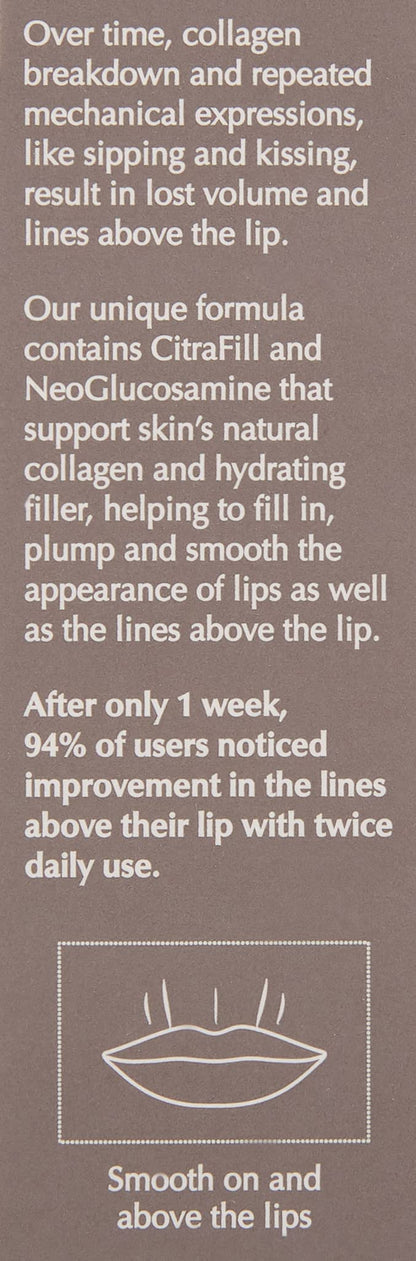 EXUVIANCE Targeted Lip Filler with Neoglucosamine, CitraFill, Glycerin and Peptides, Fragrance-Free, 10 g.