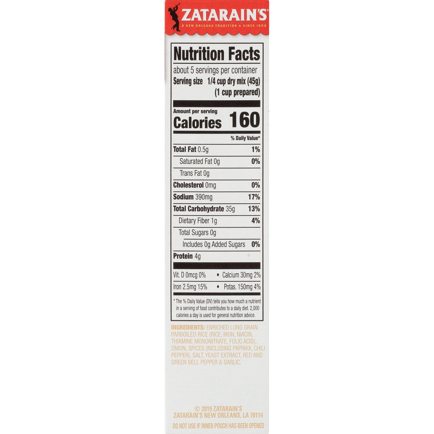 Zatarain's Mild Jambalaya Mix, 8 oz (Pack of 8)