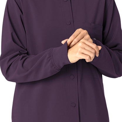 Carhartt Force Cross-Flex Women's Shirt Jacket - Black Plum, 3X