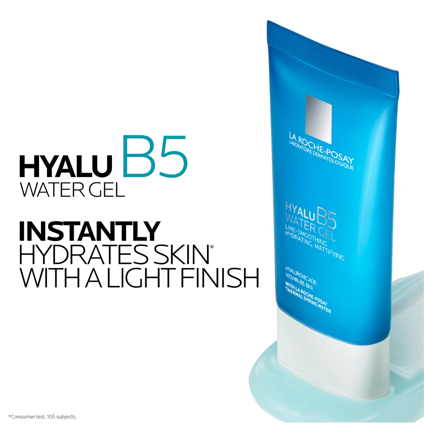 La Roche-Posay Hyalu B5 Water Gel Face Moisturizer, Hydrating Face Cream With Hyaluronic Acid, Lightweight & Non-Comedogenic, Minimizes Pores, All Skin Types & Sensitive Skin Tested, 1.35 fl oz