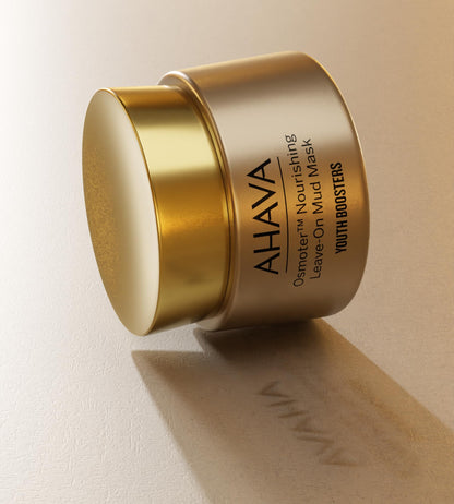 AHAVA Osmoter, Nourishing Leave-On Mud Mask 50ml – Hydrating & Purifying Face Mask with Dead Sea Minerals, Dead Sea Mud & Sea Buckthorn Oil – Restores Skin Barrier & Revives Glow