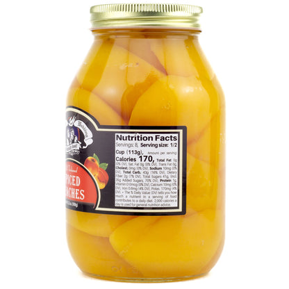 Amish Wedding Old Fashioned Spiced Peach Halves 32oz (Pack of 2)