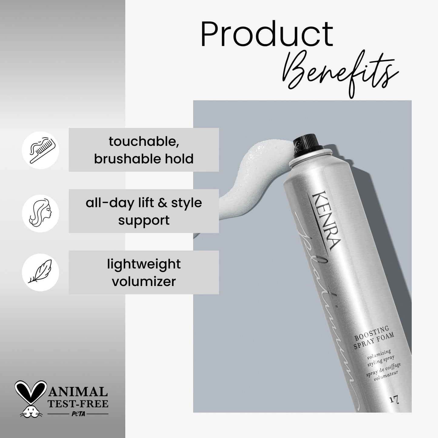 Kenra Platinum Boosting Spray-Foam 17 | Volumizing Styling Spray