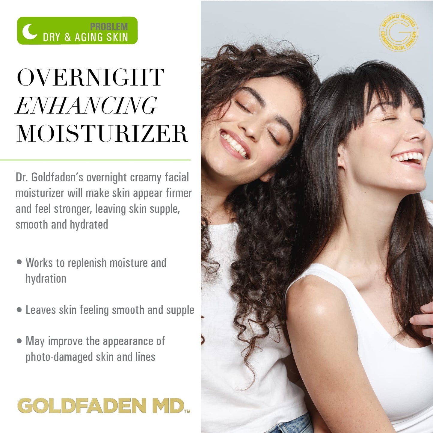 Dr. Goldfadens Wake Up Call Night Facial Moisturizer Night Cream for Dry & Aging Skin w/Alpha Lipoic Acid, Avocado Oil Retinol, Co-enzyme Q10 TRIAL .41 Fl Oz