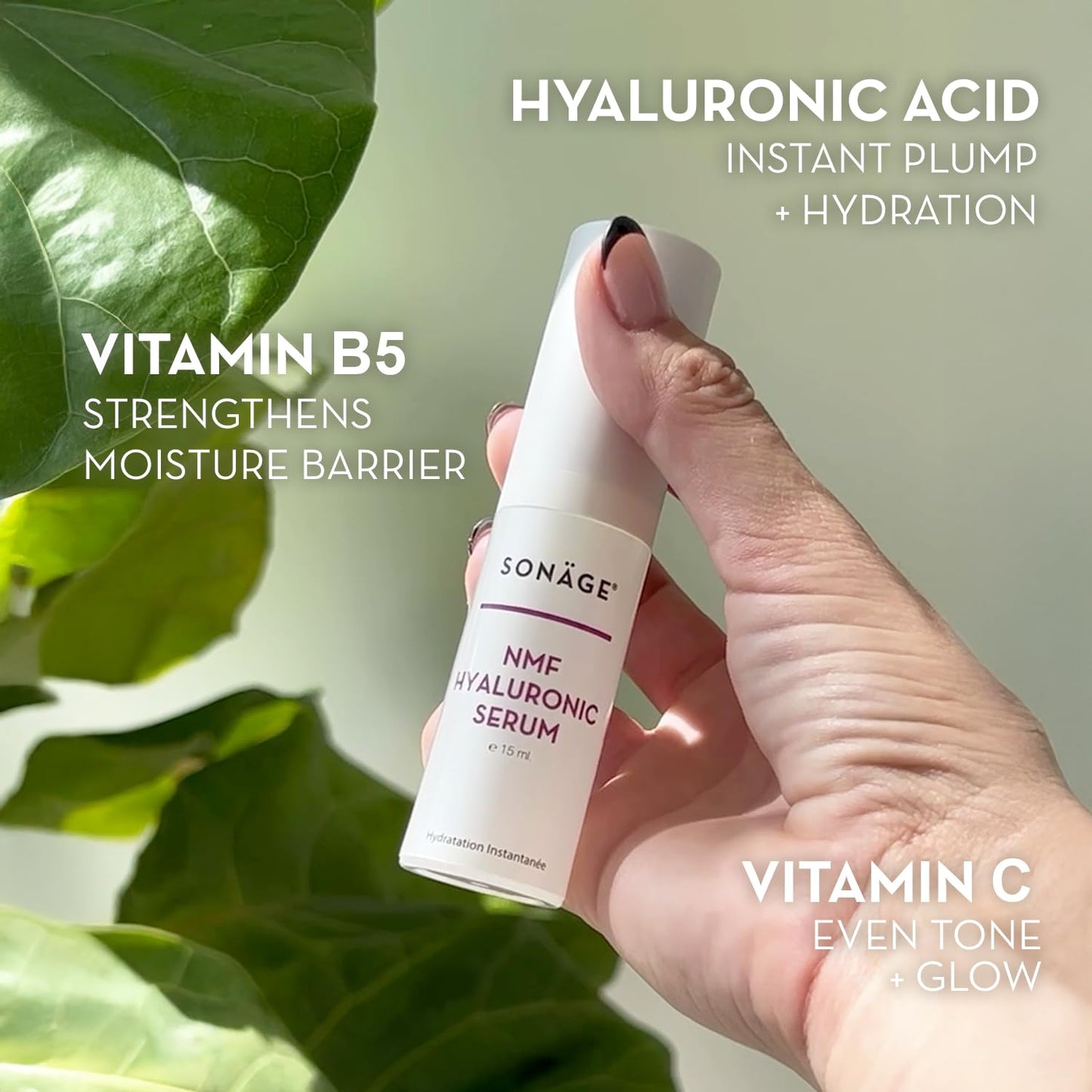 Sonage NMF Hyaluronic Acid Serum: Anti-Aging Face Plumping Serum | Ultra Hydrating for Dehydrated Skin