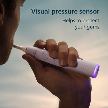 Philips Sonicare 6700 Series Electric Toothbrush - Next-Generation Sonicare Technology, Pressure Sensor, 9 Brushing Settings, SmarTimer, 21-Day Runtime, Travel Case, Light Pink, HX7412/04