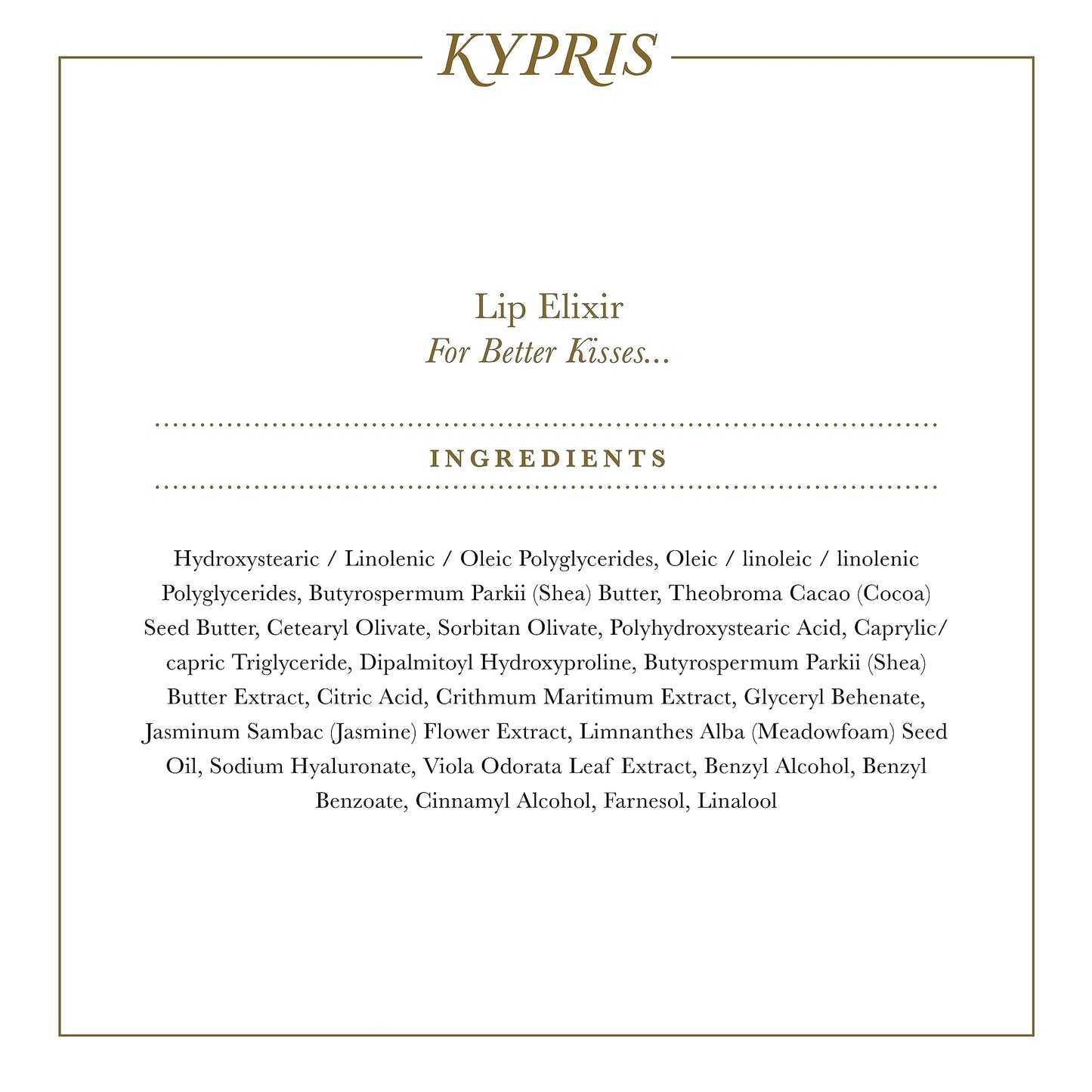 KYPRIS Softening Soothing Hyaluronic Jasmine