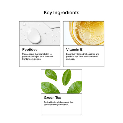 CLEARSTEM LIPS&CUTES Lip Balm & Cuticle Care - Multi-Tasking Hydrating Balm with Peptides, Vitamin E & Green Tea - Lip Care Products & Cuticle Balm Essentials for Daily Soothing & Nourishing Routine