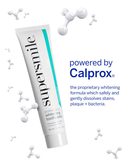 Supersmile Original Mint Toothpaste Trio with Clear New Generation Toothbrush – Professional Whitening with Calprox® – Whitens Up to 6 Shades, 4-Piece Set