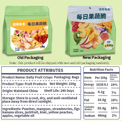DAMAICHUHAI 9 Types Freeze-Dried Mixed Fruit, Healthy Snacks For Kids，Dried Apples，Kiwi Fruit Dry，Freeze Dried Strawberries Wait，Holiday Gifts，3.5 Ounces（Mixed Pack）