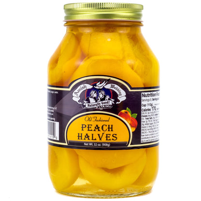 Amish Wedding Foods Old Fashioned Peach Halves 2 - 32 oz Jars