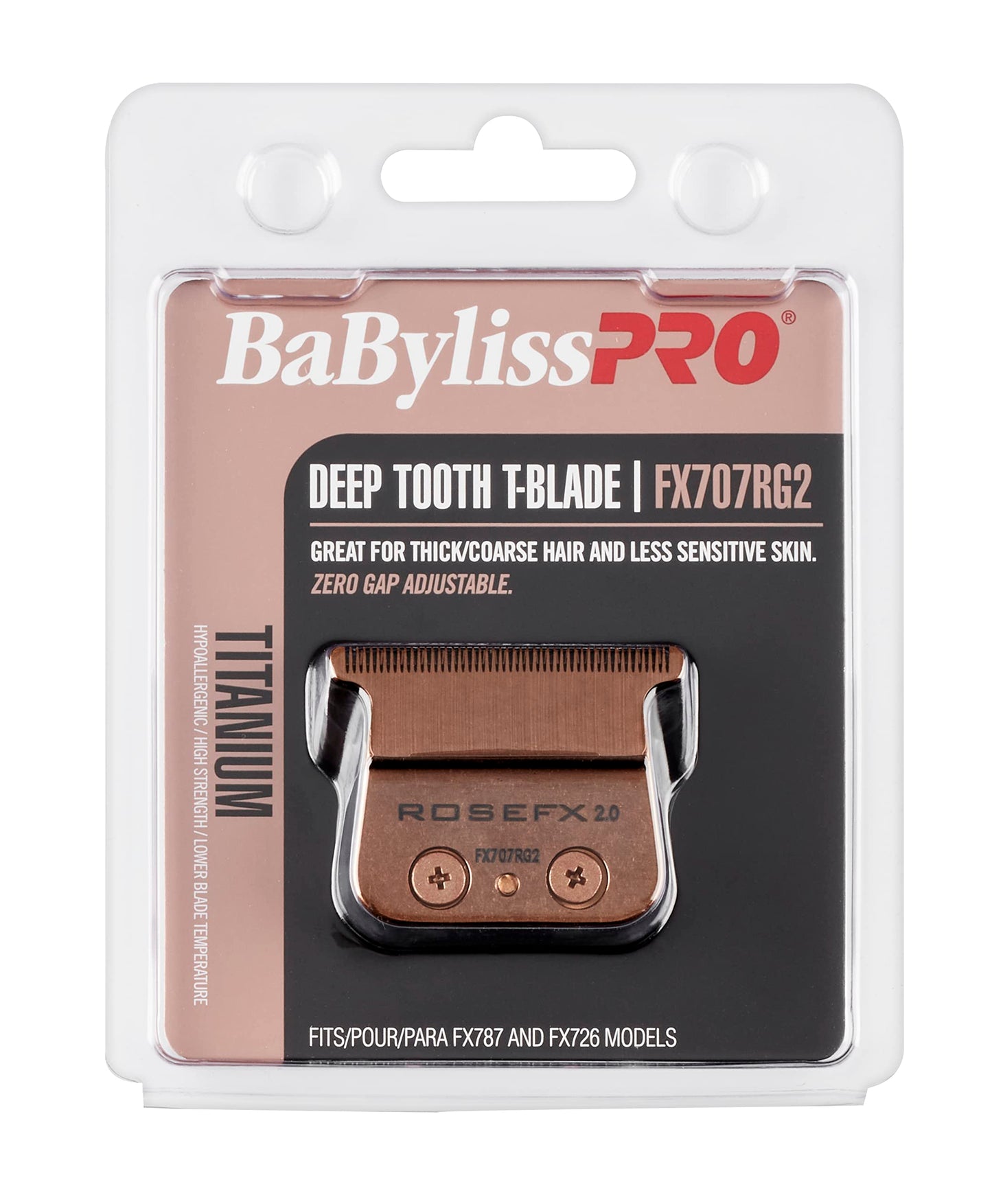 Replacement Blades, Deep-Tooth T-Blades for Outlining Hair Trimmers (FX787, FX799) and LoPROFX Trimmers (FX726, FX729)