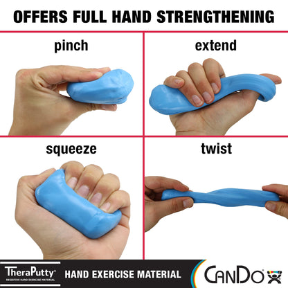 CanDo TheraPutty Standard Hand Exercise Putty For Rehabilitation, Exercises, Hand Therapy, Occupational Therapy, Hand Strengthening, Improve Motor Skills, Stress Relief