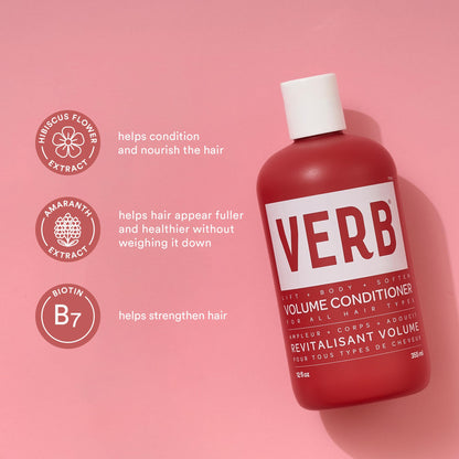 VERB Volume Conditioner - Softens, Detangles + Lifts Flat Hair- Sulfate, Paraben and Gluten Free