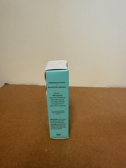 First Aid Beauty - Brighten + Glow Eye Cream with Niacinamide, Gives Skin an Instant Glow and Hydrates to Gradually Brighten & Help Reduce Appearance of Dark Circles, Safe for Sensitive Skin, 0.5 oz