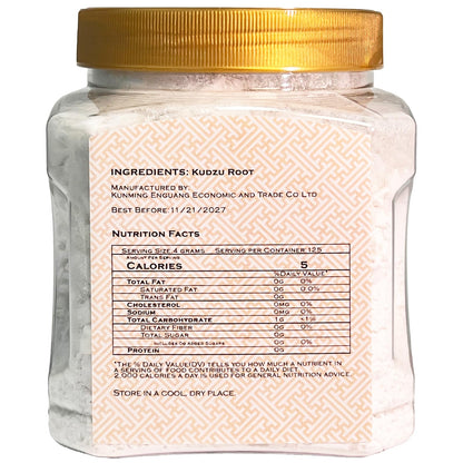 100% Pure Kudzu Powder 650g/23oz Arrowroot Powder, Natural Thickener, Kudzu Root Powder For Baking & Drinks, Tea| Free from Preservatives 葛根粉