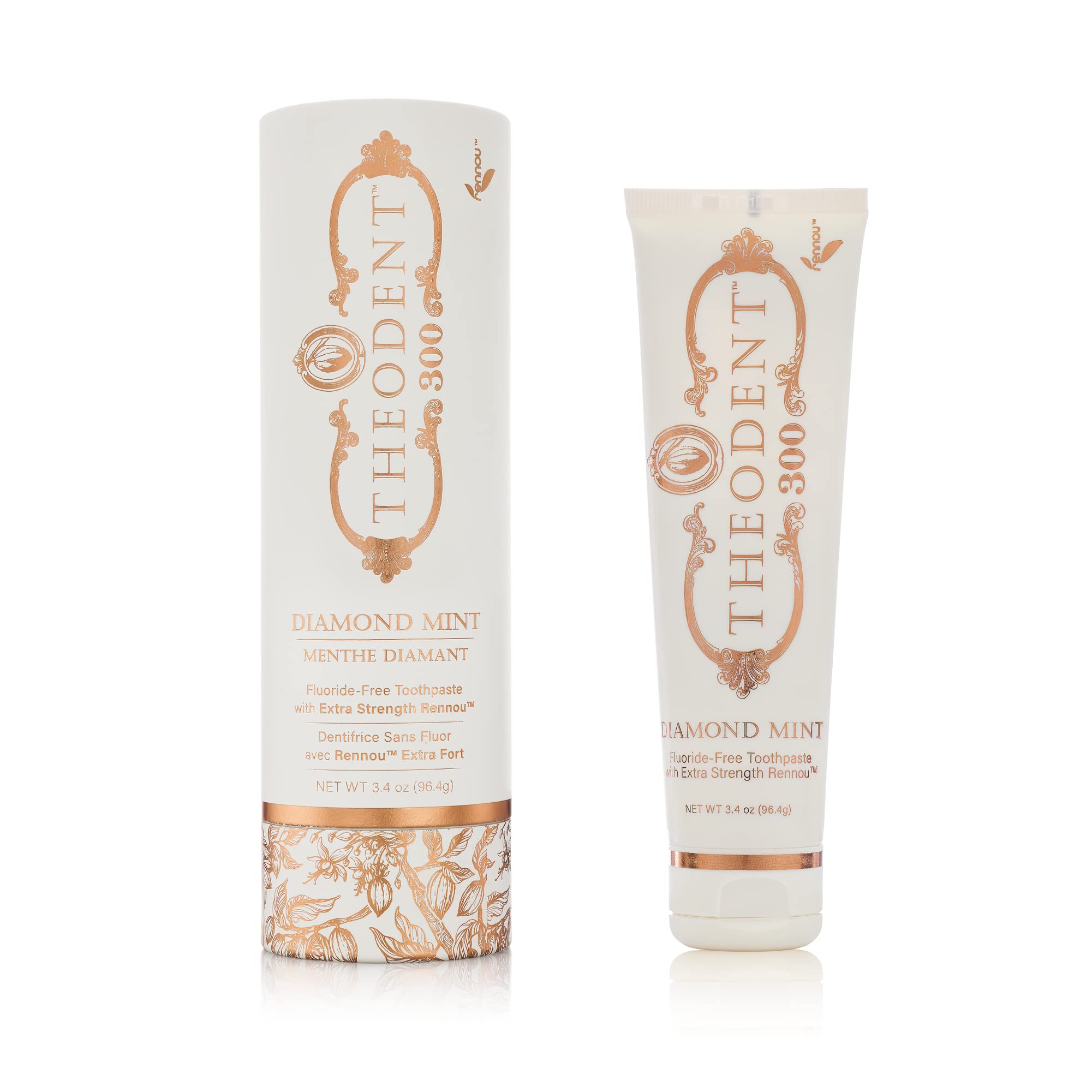 Theodent 300 Fluoride-Free Natural Toothpaste, Clinical Strength for R ...