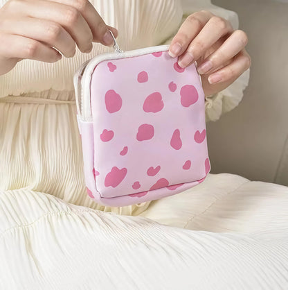 2-piece Sanitary Napkin Storage Pouch - Reusable Period Bag for Pads - Discreet pad Bag or Period Pouch