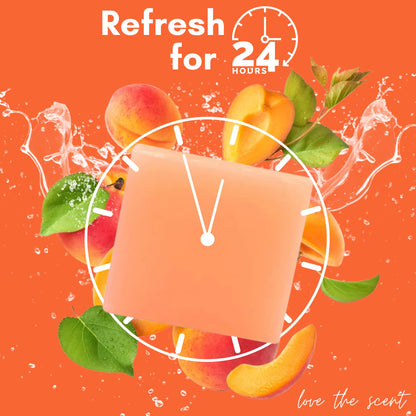 Muun Peach Yoni Soap Bar - Pack 3 Peach Ph Balance Probiotics & Natural Ingredients - Gentle Cleansing Formula Eliminates Odor Vaginal Health - Feminine Wash