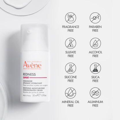 Avène Redness Expert Soothing Moisturizing Concentrated Cream, 1 Fl Oz