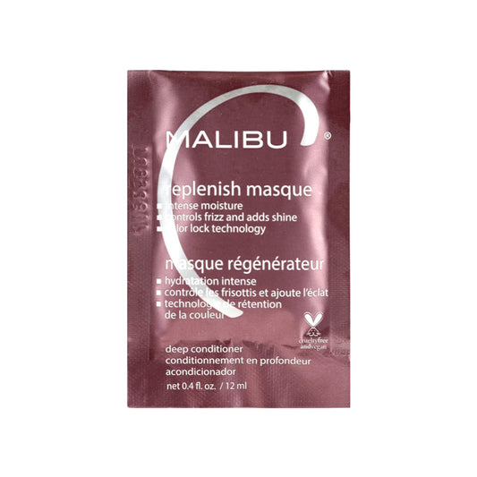 Malibu C Replenish Hair Masque - Ultra Hydrating Deep Conditioner for Hair Repair - Reparative Formula with Avocado Oil for all Types & Textures