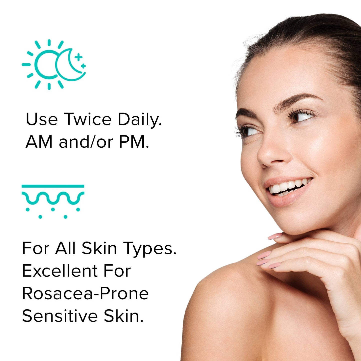 ClarityRx Take It Easy Calming Face Serum, Natural Plant-Based Anti-Redness Treatment for Sensitive Skin & Rosacea