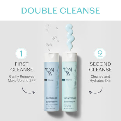 Yon-Ka Eau Micellaire Micellar Water and Cleansing Makeup Remover Gentle Face Wash with to Remove Impurities Hydrate Paraben-Free