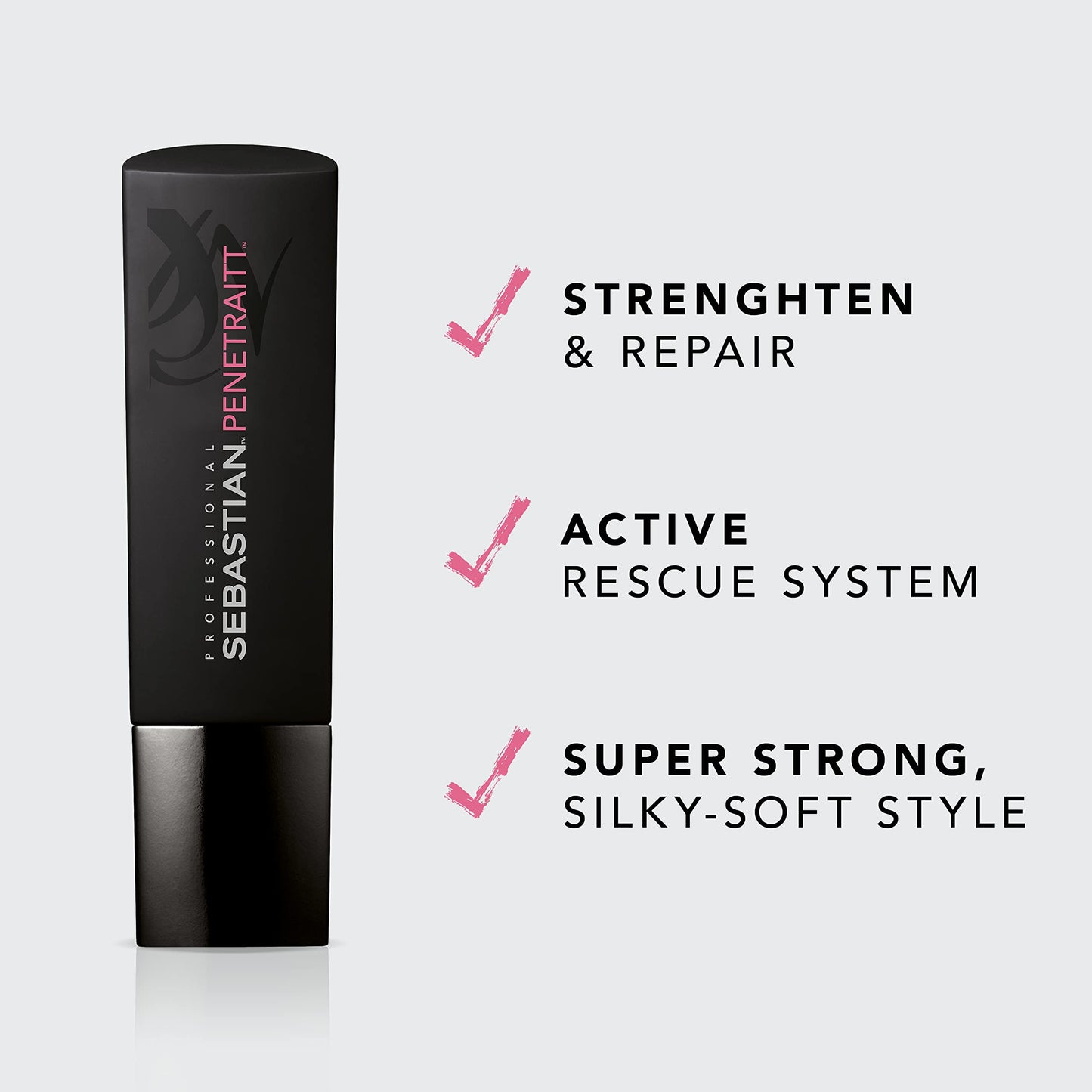 Sebastian Professional Penetraitt Shampoo | Strengthening & Deep Repair | For Dry, Damaged, & Colored Hair