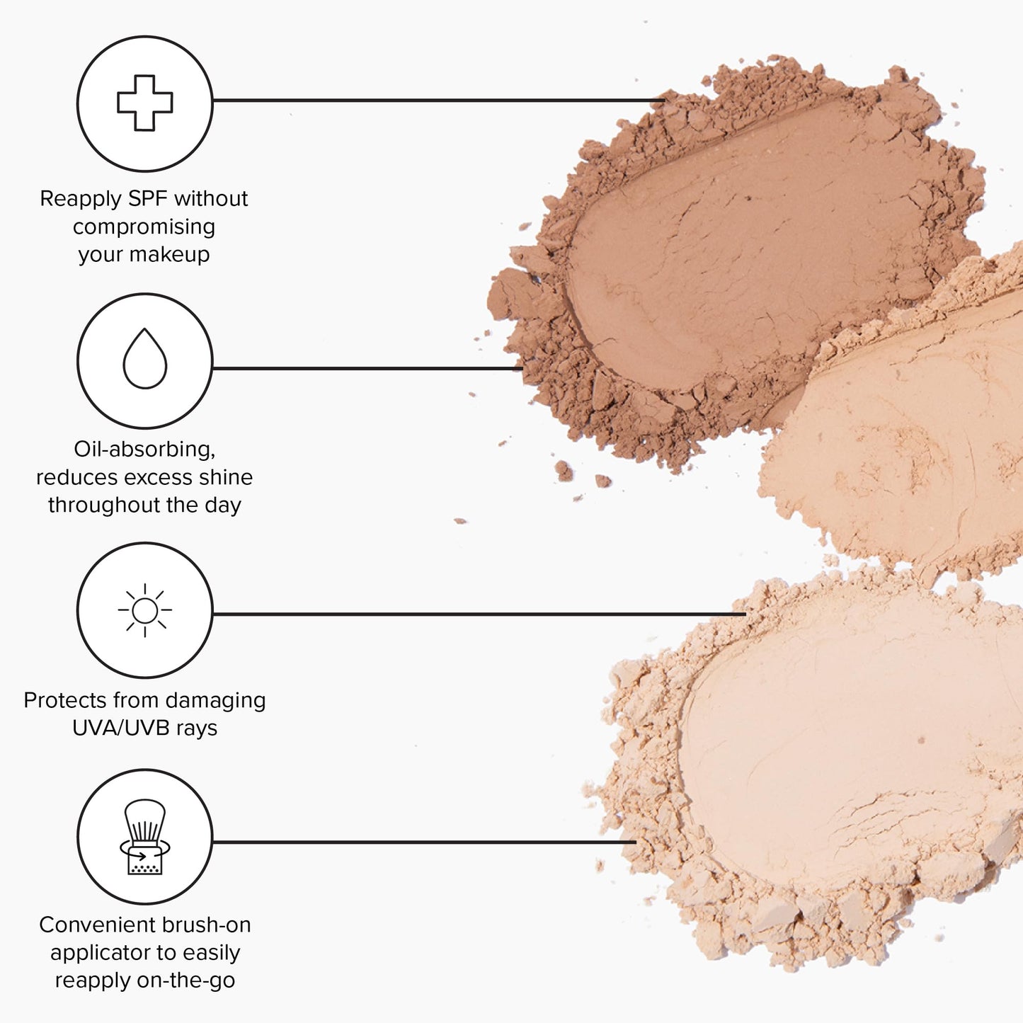 DRMTLGY SPF Radiance Powder Medium/Tan – Mineral Sunscreen SPF 30, Oil-Absorbing, Sheer Tinted Setting Powder, Broad-Spectrum UV Protection, Vegan, Non-Nano, 6.5g