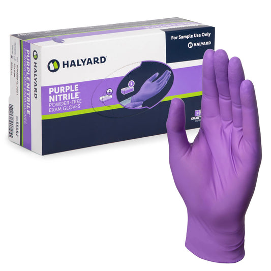 HALYARD PURPLE NITRILE Gloves Powder Free Disposable Medical Exam Gloves