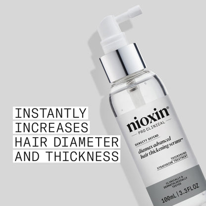 Nioxin Density Defend Diamax Advanced Hair Thickening Serum With Caffeine, Niacinamide & Panthenol For Thicker, Fuller-Looking Hair 3.38 Fl oz