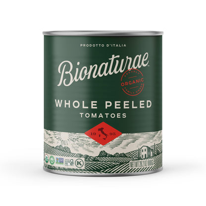 Bionaturae Organic Whole Peeled Tomatoes - Whole Peeled Tomatoes Canned, Tomatoes Organic, Keto Friendly, Non-GMO, No Added Sugar, No Added Salt, Made in Italy - 28.2 Oz