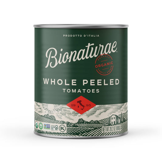 Bionaturae Organic Whole Peeled Tomatoes - Whole Peeled Tomatoes Canned, Tomatoes Organic, Keto Friendly, Non-GMO, No Added Sugar, No Added Salt, Made in Italy - 28.2 Oz