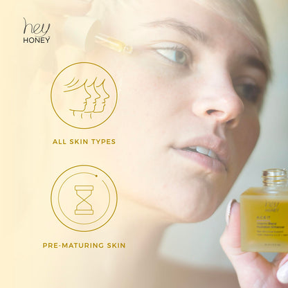 Hey Honey Vitamin C A E Serum Anti Aging Wrinkles Dark Spots Brightening Glow Clean Beauty 1 Oz