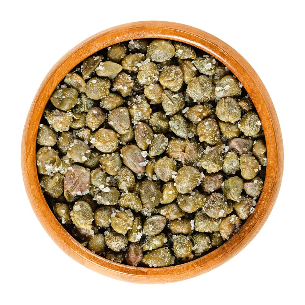 Sanniti Spanish Capers Non-Pareille in Sea Salt, 28.2 Ounce