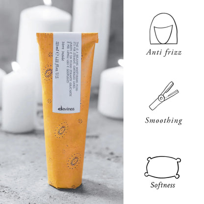 Davines This Is A Relaxing Moisturizing Fluid, No Hold Straightening & Anti-Frizz - Smooths & Relaxes Curls - Adds Shine & Hydration, 4.23 Fl Oz