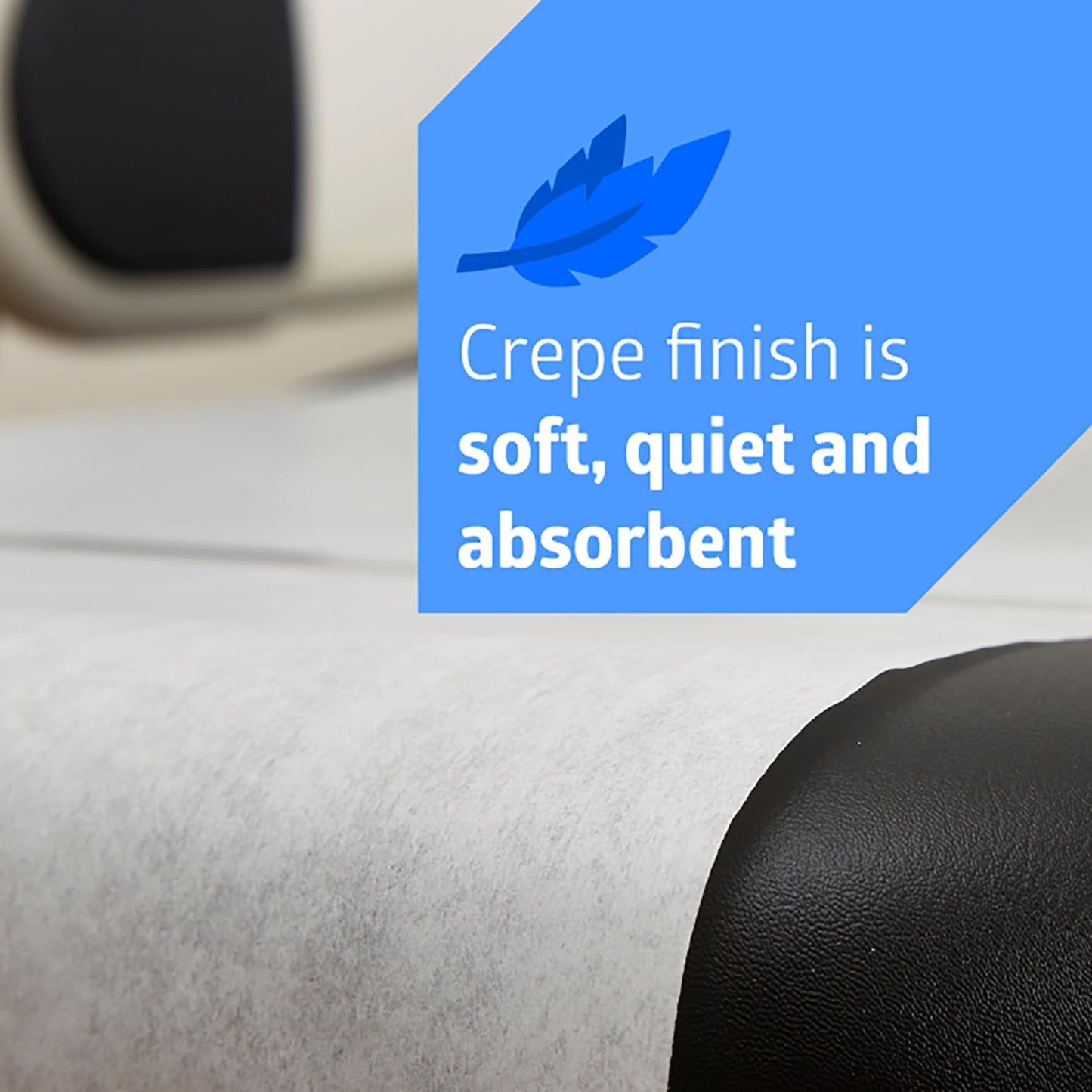 Medline Deluxe Crepe Exam Table Paper, Latex Free, 21" x 125' Size (Pack of 12)