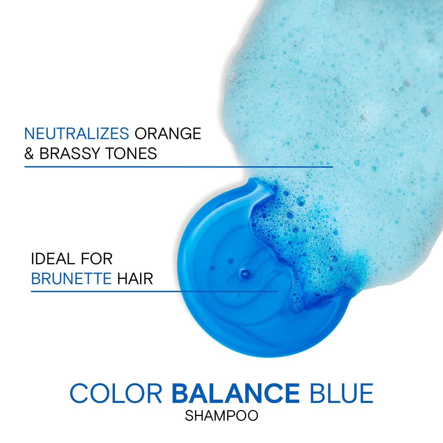 Joico Color Balance Blue Shampoo | For Lightened Brown Hair | Eliminate Brassy Orange Tones | Boost Color Vibrancy & Shine | Protect Against Harmful UV Radiation | With Rosehip Oil & Green Tea Extract