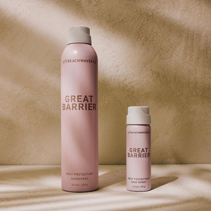 The Beachwaver Co. Haircare Great Barrier Heat Protectant Hair Spray - Multi-Purpose Treatment for Heat Protection Before Styling for Flexible Hold & No Frizz