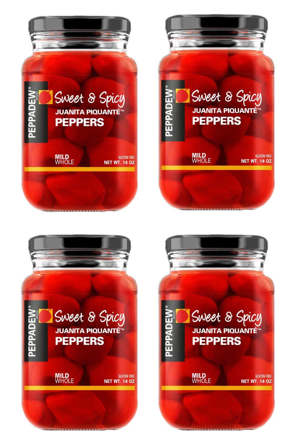 Peppadew® Sweet & Spicy Juanita Piquante Peppers, 14 Ounce (400g) Mild, Whole – Gluten Free & Vegan