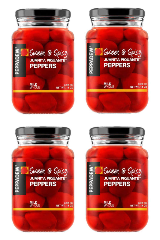 Peppadew® Sweet & Spicy Juanita Piquante Peppers, 14 Ounce (400g) Mild, Whole – Gluten Free & Vegan