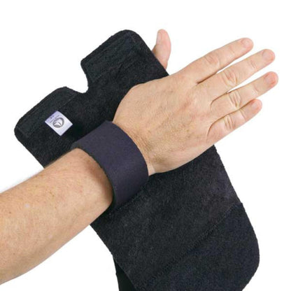 Comfort Cool Ulnar Booster Support Provides Compression for Ulnar Sided Wrist Pain. TFCC Tear Triangular Fibro-Cartilage Complex Injuries, Tendonitis or Repetitive Use Injury. Left Small in Black