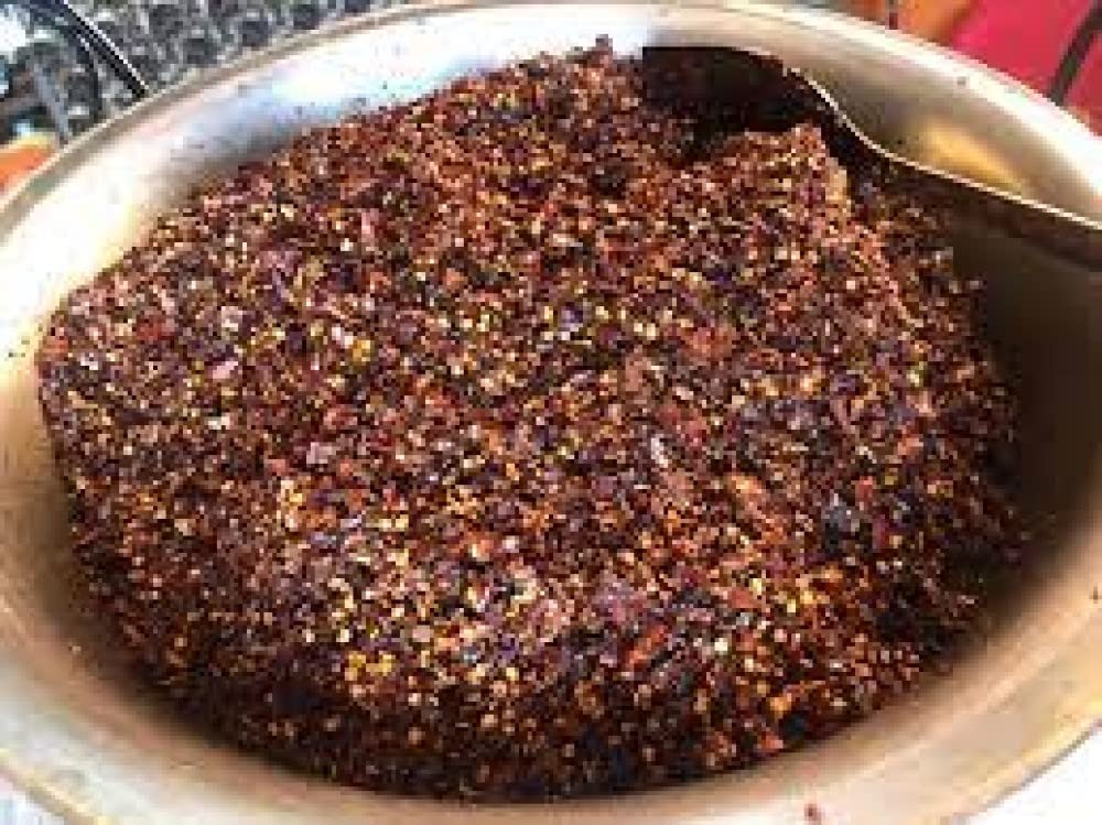 Authentic Nepali Timur Ko Chhop (Szechuan Pepper Pickle) Mixed Of Spices & Red Chilly Powder That Gives Natural Typical Nepali Flavor (Sour Spicy Timur Ko Achar Pickles - 100G By QT Shopping
