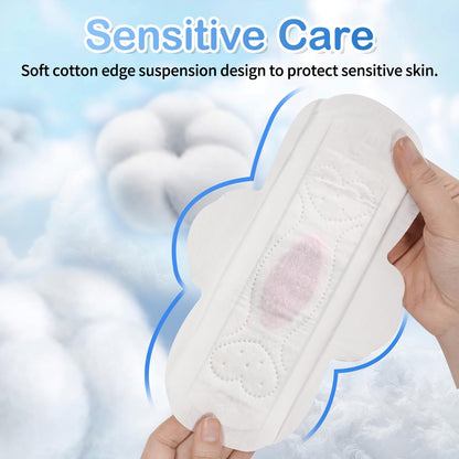 Radiant Feminine Pads for Women,Pads with Wings, Extra Heavy Absorbency, Unscented Overnight and Extra Overnight x5