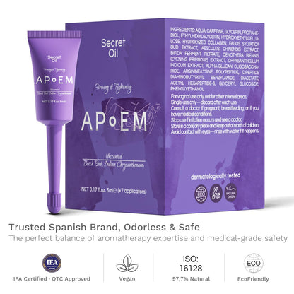 APoEM Feminine Firming Care Gel for Women | 1 Box x 7pcs | Botanical Hydration & pH-Balancing Formula | Intimate Moisturizing Support for Dryness | Single-Use Pre-Filled Tubes