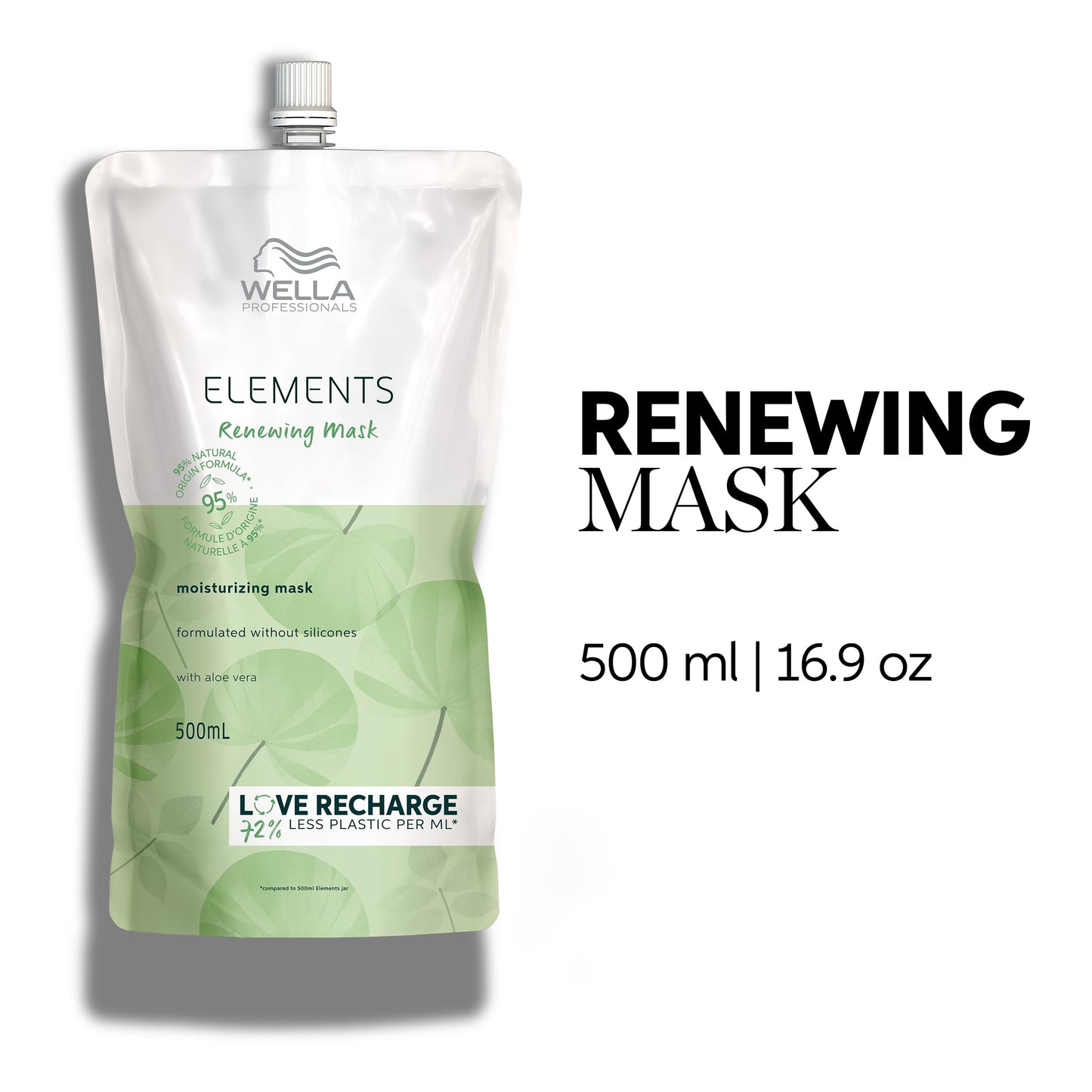 Wella Professionals Elements Silicone Free Renewing Moisturizing Hair Mask For All Types Normal to Oily Scalp Fl oz