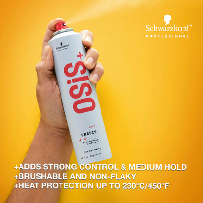 OSiS+ Freeze Hairspray - Medium Hold with Heat & Humidity Protection
