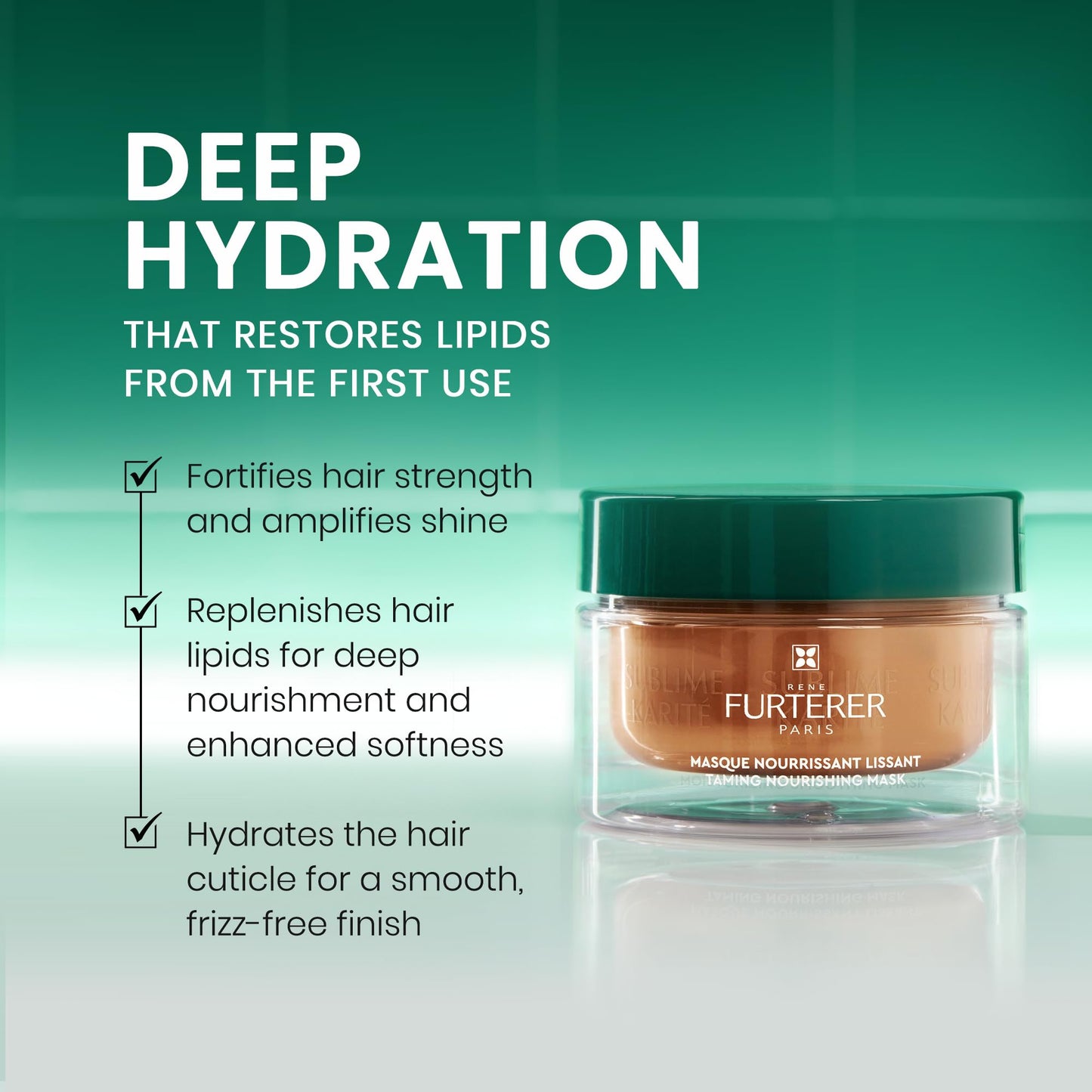 Rene Furterer Sublime Karité Taming Nourishing Mask - Shea butter, Ylang-Ylang Essential Oil & Ceramides